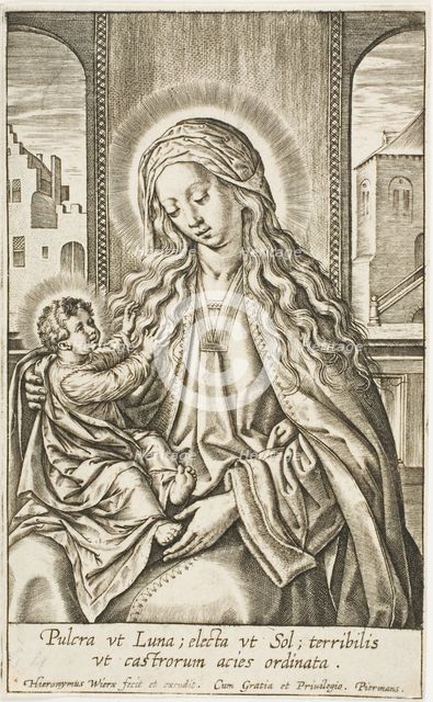 The Virgin and Child, n.d. Creator: Jan Wierix.