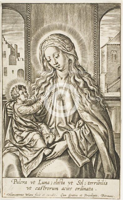 The Virgin and Child, n.d. Creator: Jan Wierix.