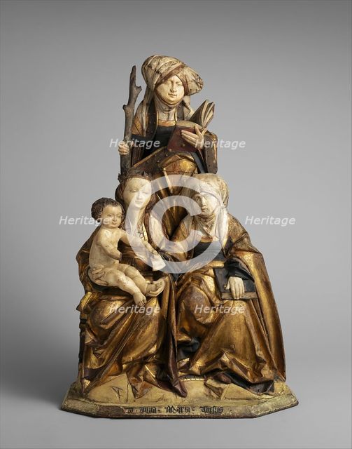 The Virgin and Child, Saint Anne, and Saint Emerentia, German, 1515-30. Creator: Unknown.