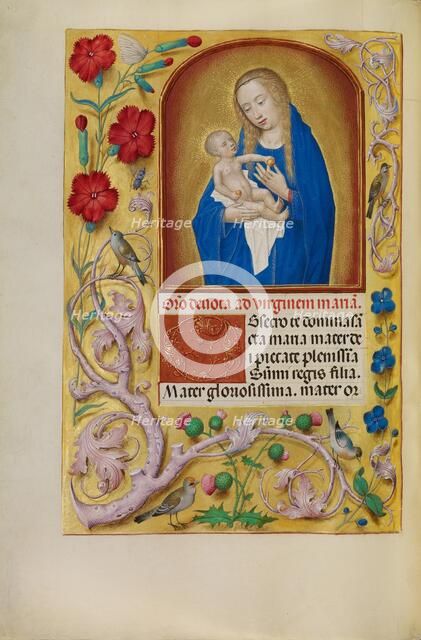 The Virgin and Child; Spinola Hours, about 1510-1520. Creator: Workshop of Master of the First Prayer Book of Maximilian.