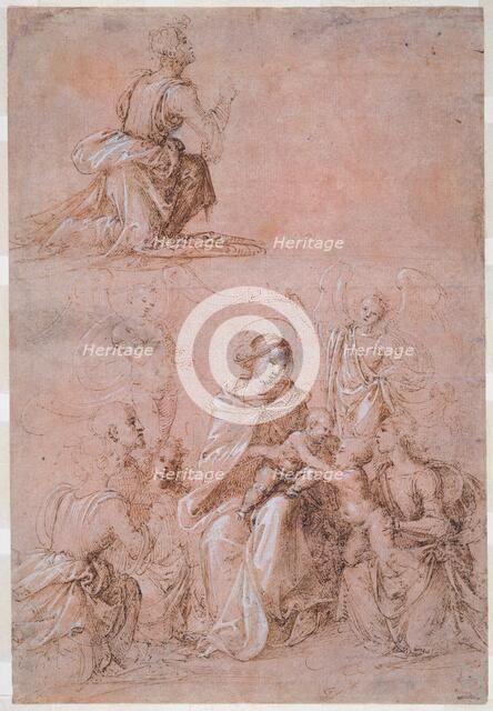 The Virgin and Child Surrounded by Saints and Angels, c. 1500. Creator: Fra Bartolomeo.