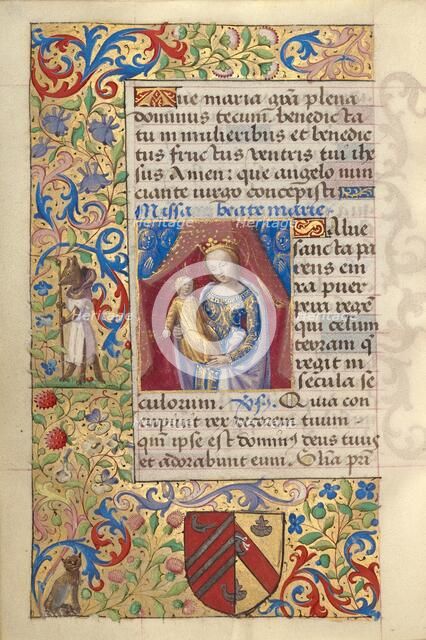 The Virgin and Child; Poncher Hours, about 1500. Creator: Master of the Chronique Scandaleuse.