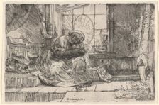 The Virgin and Child with the Cat and Snake, 1654. Creator: Rembrandt Harmensz van Rijn