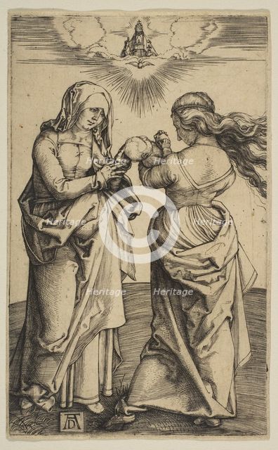 The Virgin and Child with the Infant Christ and Saint Anne, ca. 1500. Creator: Albrecht Durer.