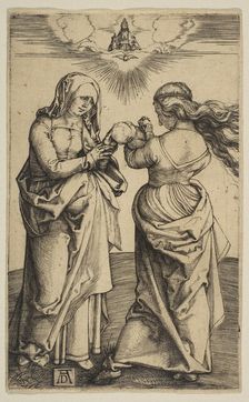 The Virgin and Child with the Infant Christ and Saint Anne, ca. 1500. Creator: Albrecht Durer