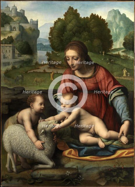 The Virgin and Child with the Infant Saint John. Artist: Luini, Bernardino (ca. 1480-1532)