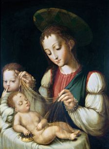 The Virgin and Child with the Infant Saint John the Baptist, c1570. Creator: Luis de Morales