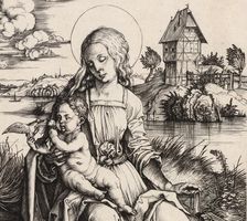 The Virgin and Child with the Monkey, c. 1498. Creator: Albrecht Durer