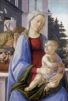 The Virgin and Child with Two Angels 1472-1475. Artist: Filippino Lippi