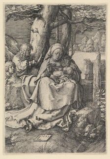 The Virgin and Child with Two Angels, 1523. Creator: Lucas van Leyden