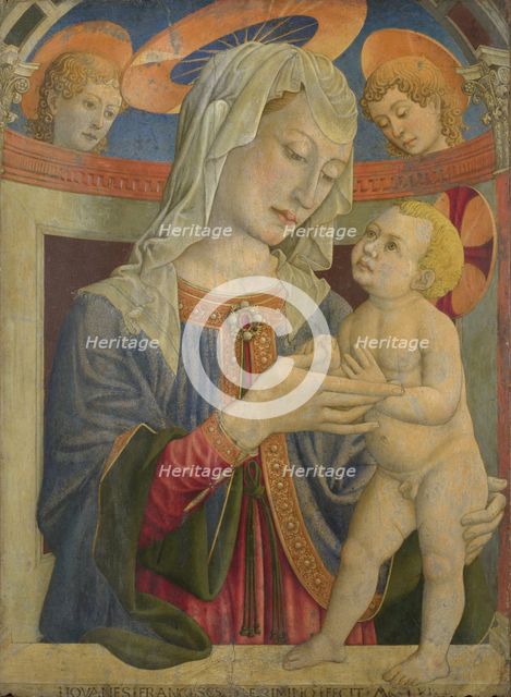 The Virgin and Child with Two Angels.