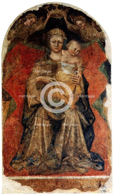 The Virgin and Child with two Angels.