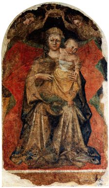 The Virgin and Child with two Angels