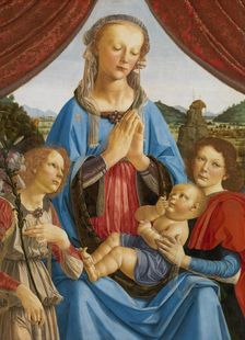 The Virgin and Child with Two Angels (Madonna di Volterra), ca 1471-1472. Creator: Verrocchio, Andrea del (1437-1488)