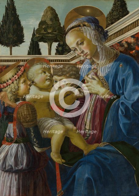 The Virgin and Child with Two Angels, c. 1467-1469. Artist: Verrocchio, Andrea del (1437-1488)