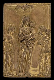 The Virgin and Child with Two Angels, second quarter 15th century. Creator: Unknown