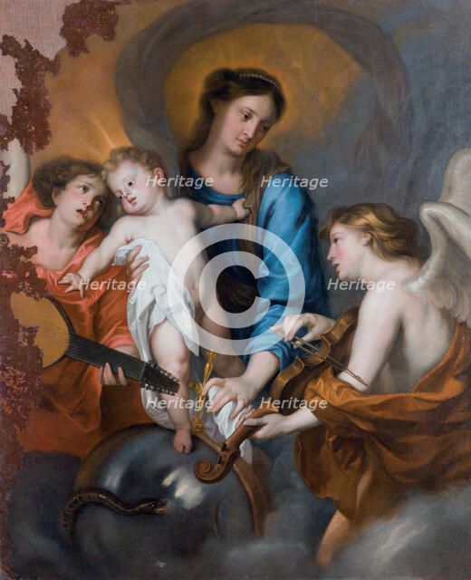 The Virgin and Child with Two Musician Angels.