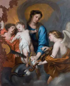 The Virgin and Child with Two Musician Angels