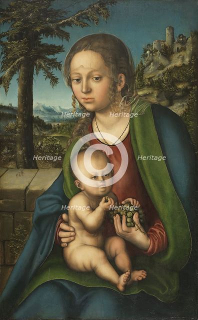 The Virgin and Child with a Bunch of Grapes, 1509. Creator: Lucas Cranach the Elder.