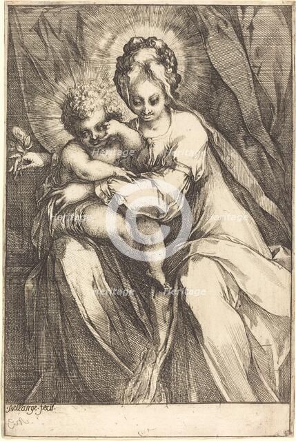 The Virgin and Child with a Rose, c. 1616/1617. Creator: Jacques Bellange.