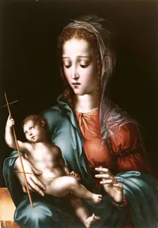 The Virgin and Child with a Spindle, 1566. Creator: Luis de Morales