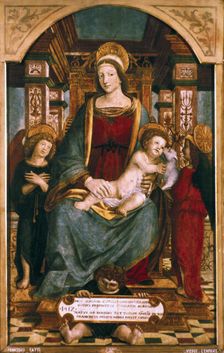 The Virgin and Child with Angels 1512. Artist: Francesco dei Tatti