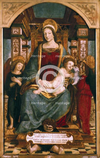 'The Virgin and Child with Angels', 1512. Artist: Francesco dei Tatti
