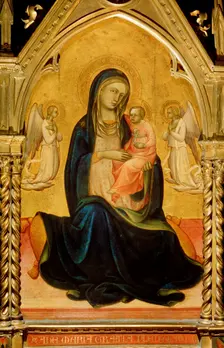 The Virgin and Child with Angels (Madonna of Humility) c1408-c1410. Artist: Lorenzo Monaco