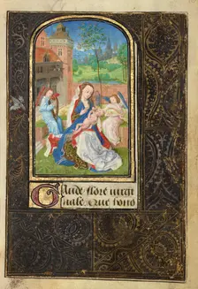 The Virgin and Child with Angels; Prayer Book of Charles the Bold, 1469. Creator: Lieven van Lathem