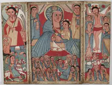 The Virgin and Child with Archangels, Scenes from the Life of Christ, and Saints, early 17th century Creator: Unknown