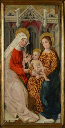 The Virgin and Child with Saint Anne, 1480-1485. Creator: Lonhy; Antoine de (active 1446-1490)