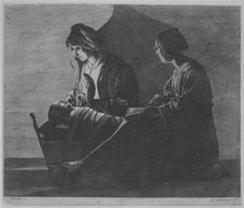 The Virgin and Child with Saint Anne, 1600-1675., 1600-1675. Creator: Anon