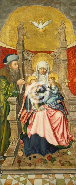 The Virgin and Child with Saint Anne and Joachim, c1505. Creator: Martin Kaldenbach.