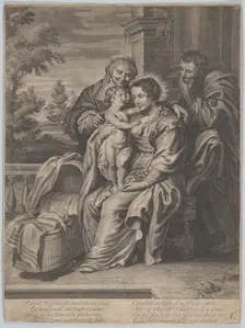 The Virgin and Child with Saint Anne and Joseph, ca. 1650-1700. Creator: Anon