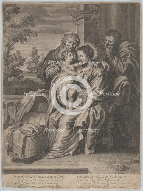 The Virgin and Child with Saint Anne and Joseph, ca. 1650-1700. Creator: Anon.