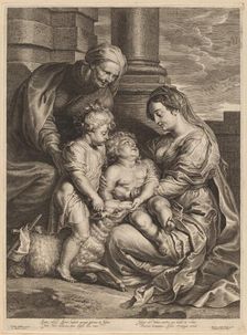 The Virgin and Child with Saint Anne and Saint John. Creator: Boetius Adams Bolswert