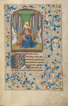 The Virgin and Child with Saint Anne; Arenberg Hours, early 1460s. Creator: Willem Vrelant
