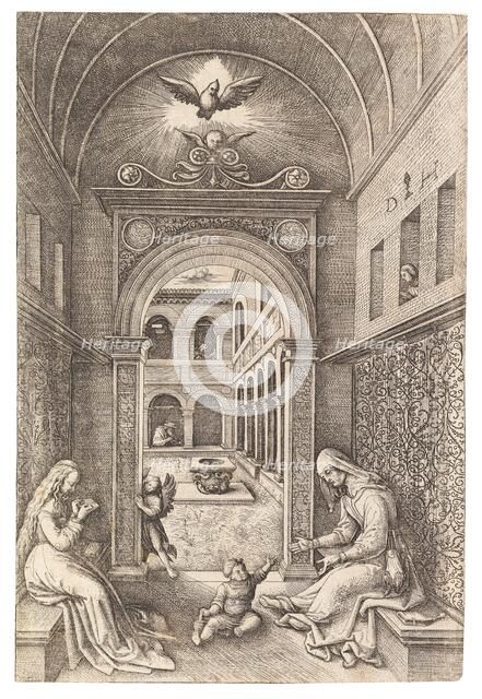 The Virgin and Child with Saint Anne , c. 1500. Creator: Hopfer, Daniel, the Elder (1470-1536).