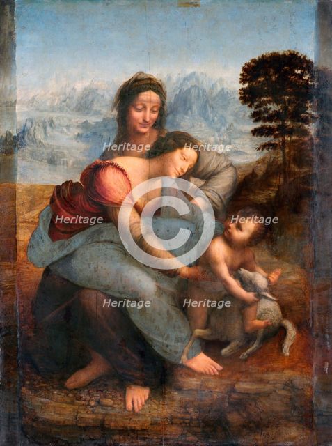 The Virgin and Child with Saint Anne, c.1508. Artist: Leonardo da Vinci (1452-1519)