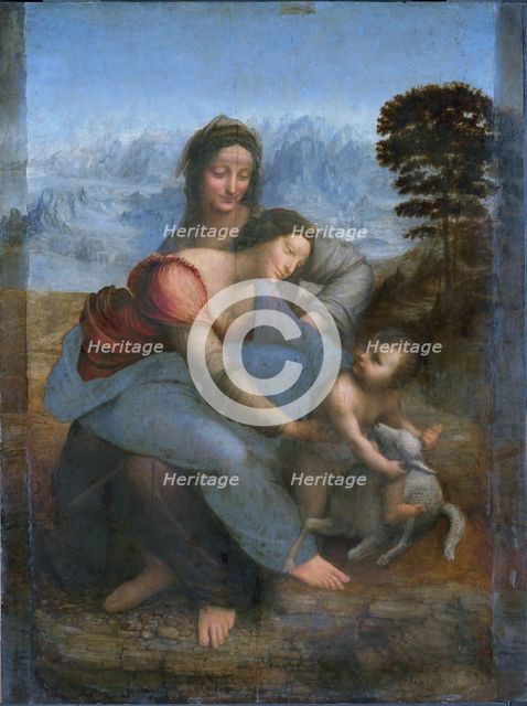 The Virgin and Child with Saint Anne, c.1508. Creator: Leonardo da Vinci (1452-1519).