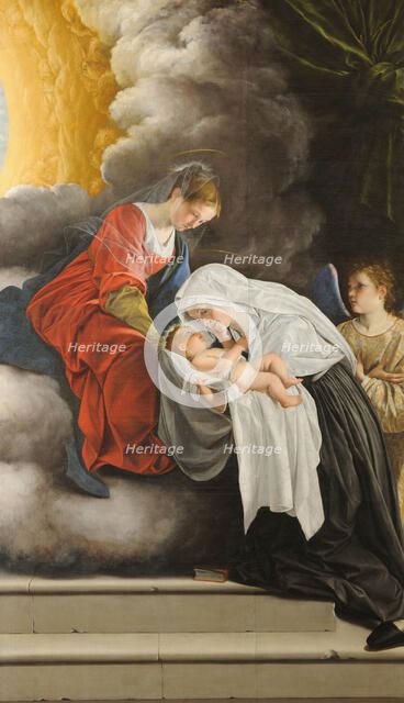 The Virgin and Child with Saint Frances of Rome, 1615-1618. Creator: Gentileschi, Orazio (1563-1638).