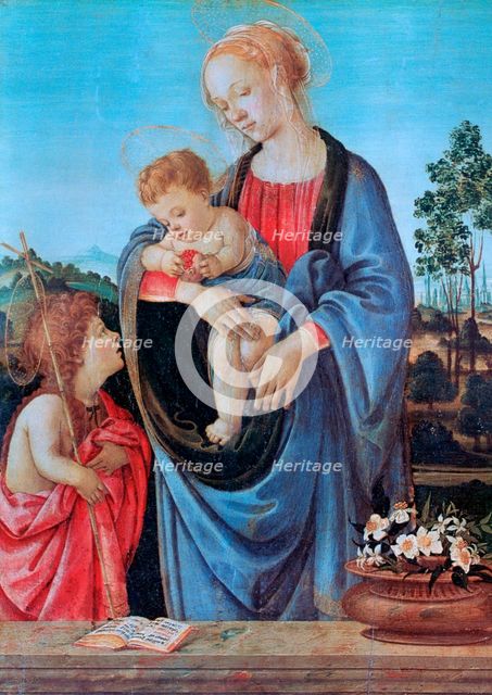 'The Virgin and Child with Saint John', 1480. Artist: Filippino Lippi