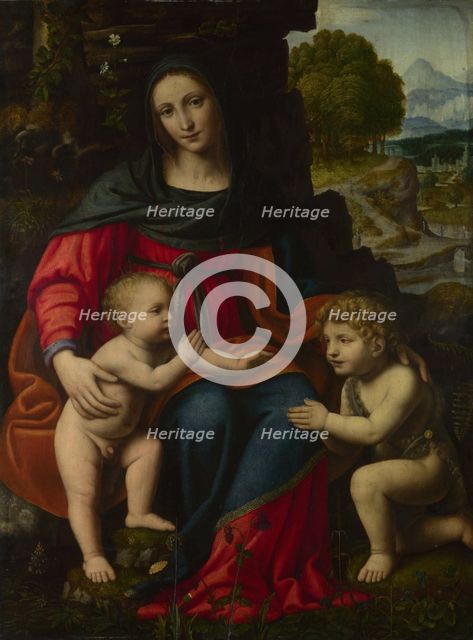 The Virgin and Child with Saint John, 1510s. Creator: Luini, Bernardino (ca. 1480-1532).