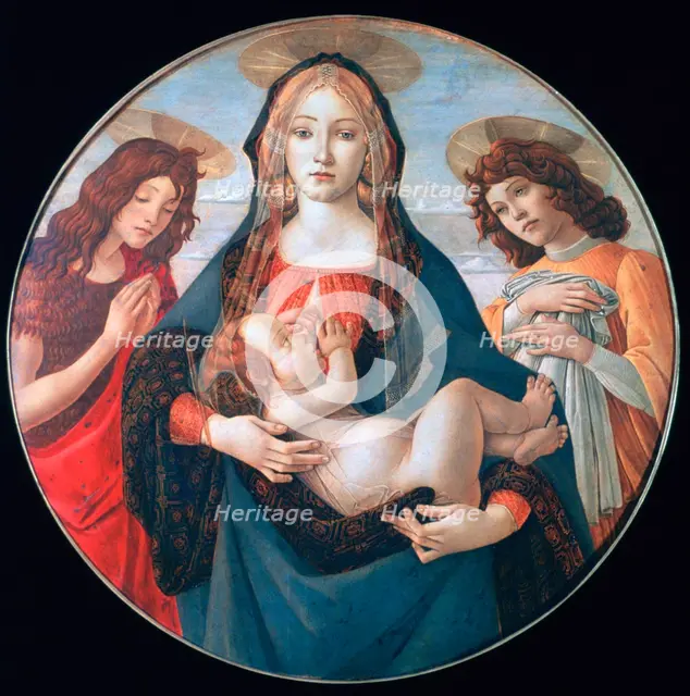 'The Virgin and Child with Saint John and an Angel', c1490. Artist: Sandro Botticelli