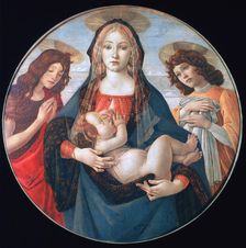 The Virgin and Child with Saint John and an Angel c1490. Artist: Sandro Botticelli