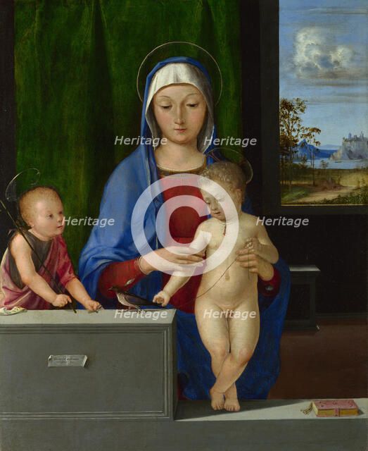 The Virgin and Child with Saint John, c. 1510. Artist: Antonio de Solario (active 1502-1518)
