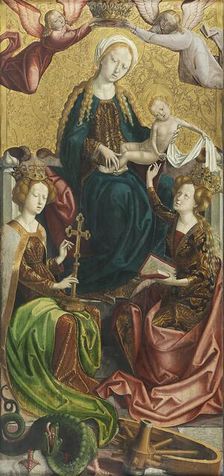 The Virgin and Child with Saint Margaret and Saint Catherine, 1500. Creator: Unknown