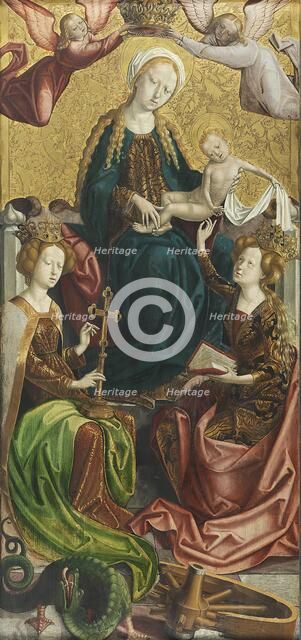 The Virgin and Child with Saint Margaret and Saint Catherine, 1500. Creator: Unknown.