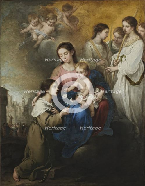 The Virgin and Child with Saint Rose of Viterbo, 1670. Creator: Bartolomé Esteban Murillo.