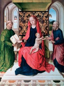 The Virgin and Child with Saints 1460's. Artist: Dieric Bouts